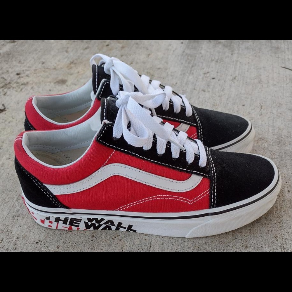 Vans Old Skool Skateboarding Shoes, Multicolored, Men's 5, Women's Size 6.5